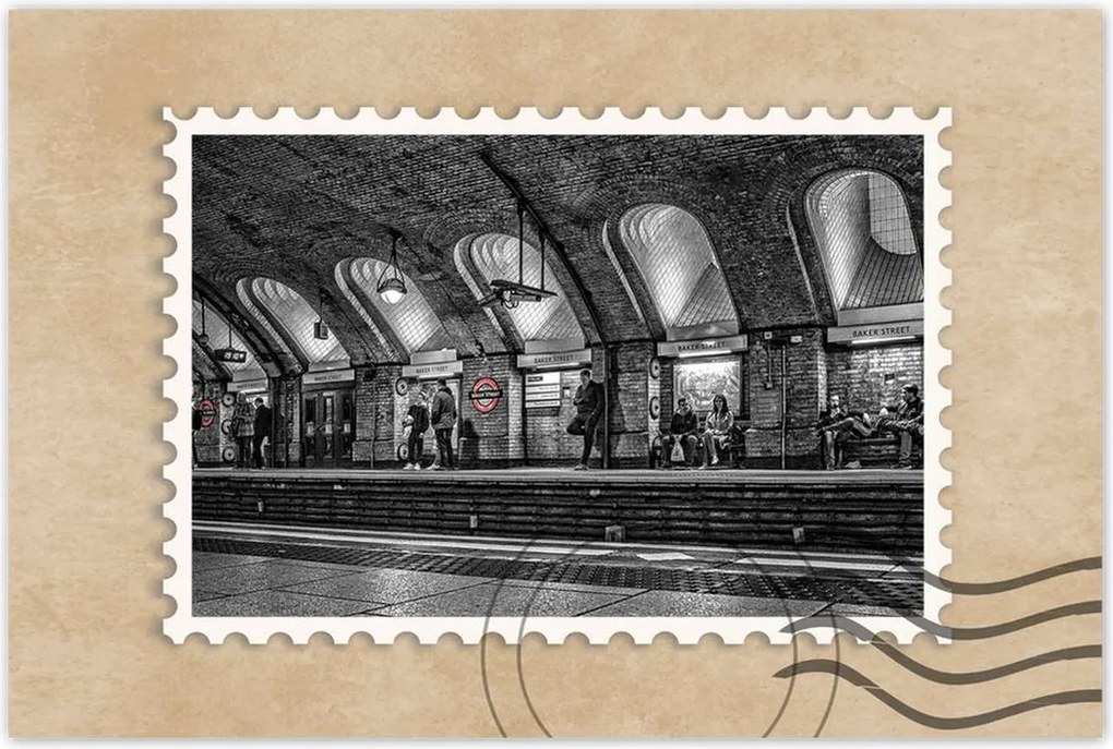 Poszterek 60x40 Baker street London Metro