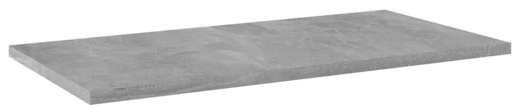 4 db betonszürke forgácslap könyvespolc 60 x 30 x 1,5 cm