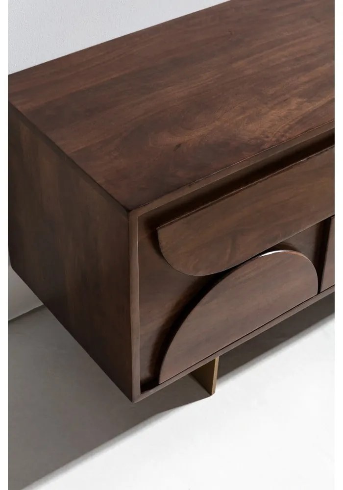 Barna mangófa TV-állvány 145x55x40 cm Trisha – MOME