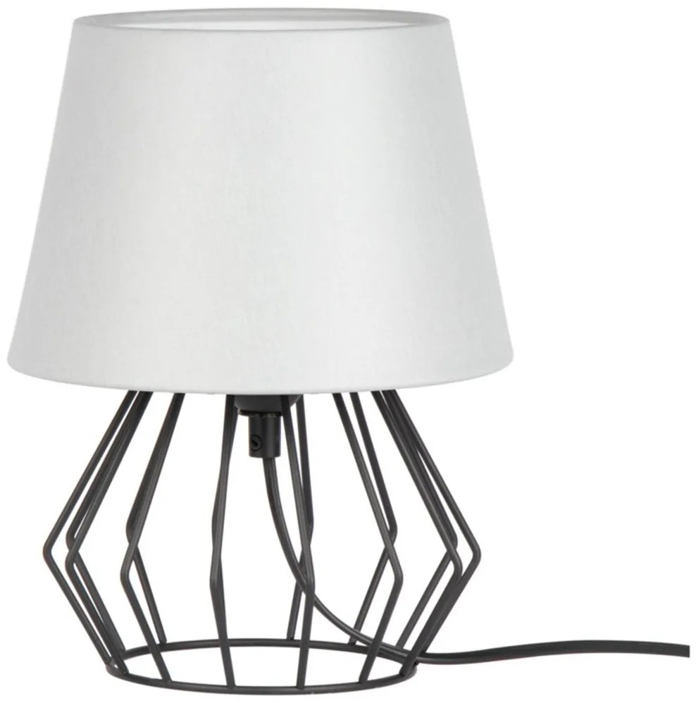 Spot-Light 7668104 - Asztali lámpa MANGOO 1xE27/40W/230V szürke/fekete