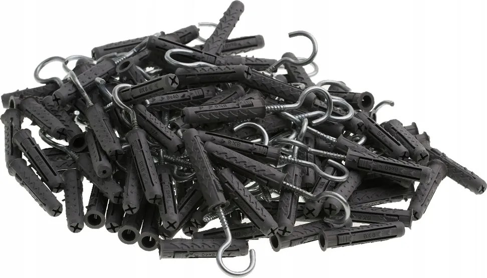 Támasztócsap 8 mm Kampó Mennyezeti Tipli 100 db