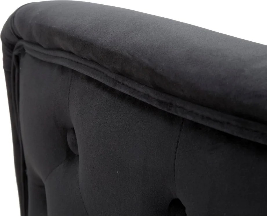 Fekete bársony fotel Bucarest – Mauro Ferretti