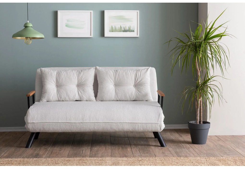 Kanapé futon Sandy (fehér). Akció -22%. 1101768