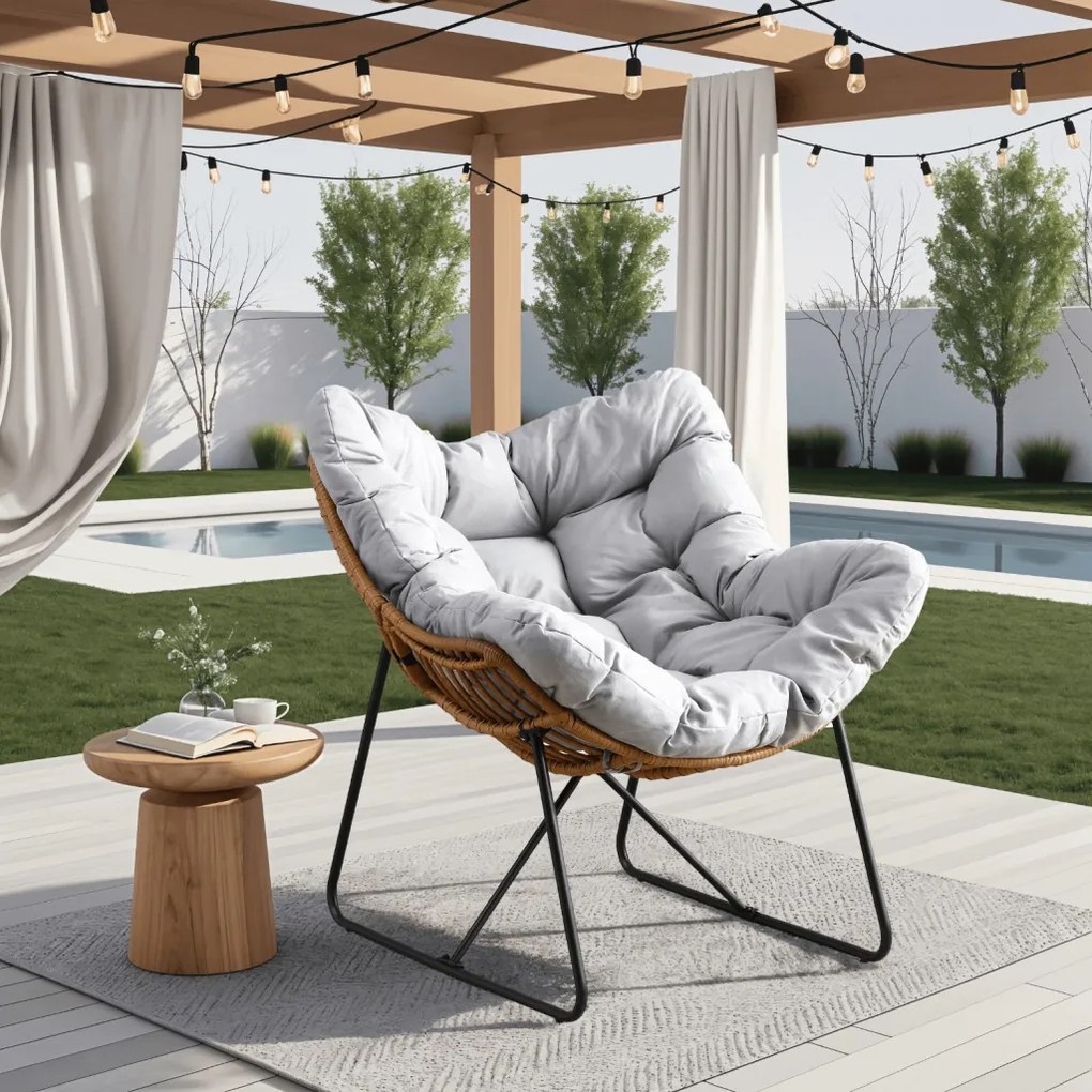 Pihenőfotel Szürke Színben. FIN