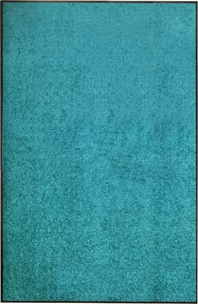 vidaXL ciánkék kimosható lábtörlő 120 x 180 cm