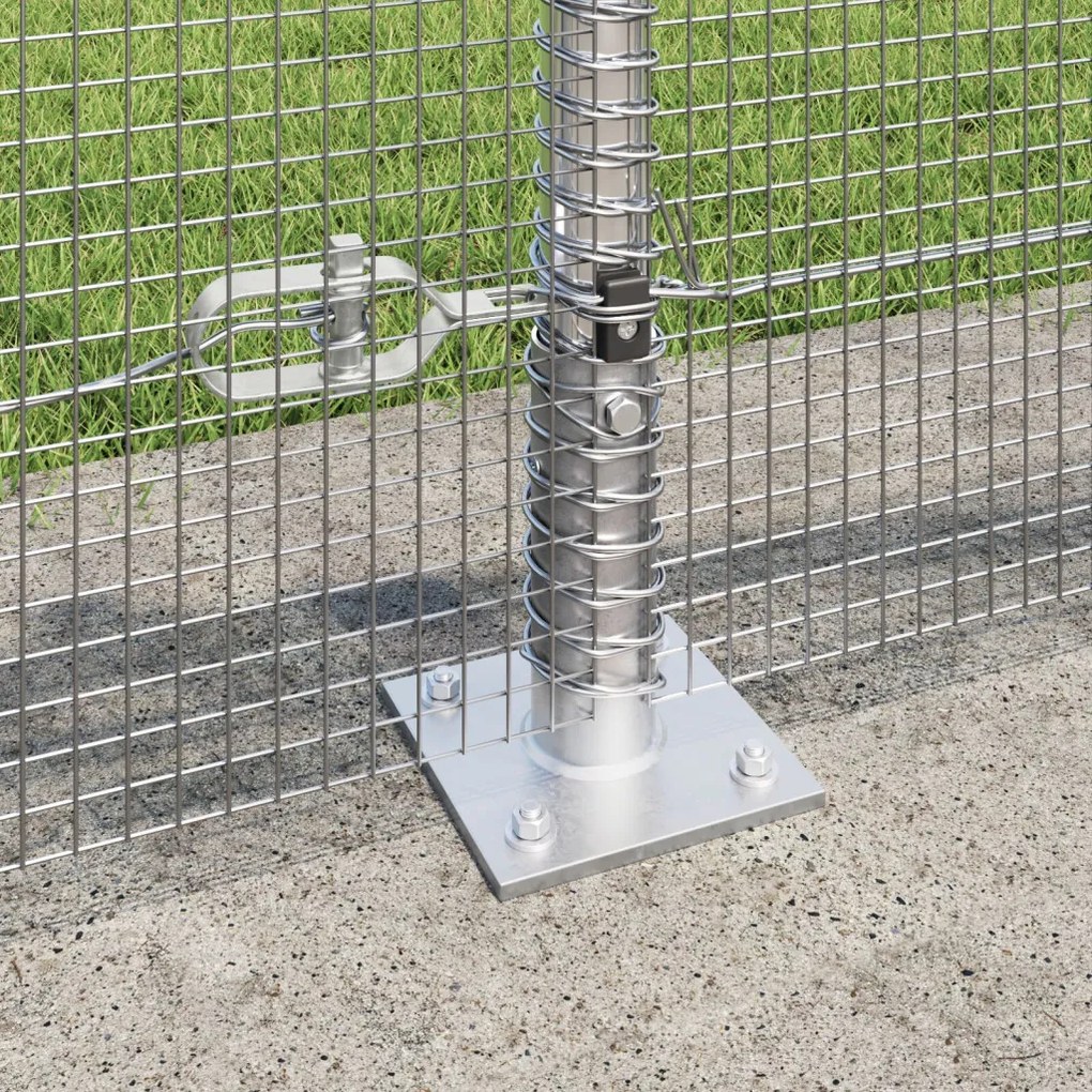 Horganyzott Drótháló Kerítés 13 Flanged Oszloppal 0.6x25 m
