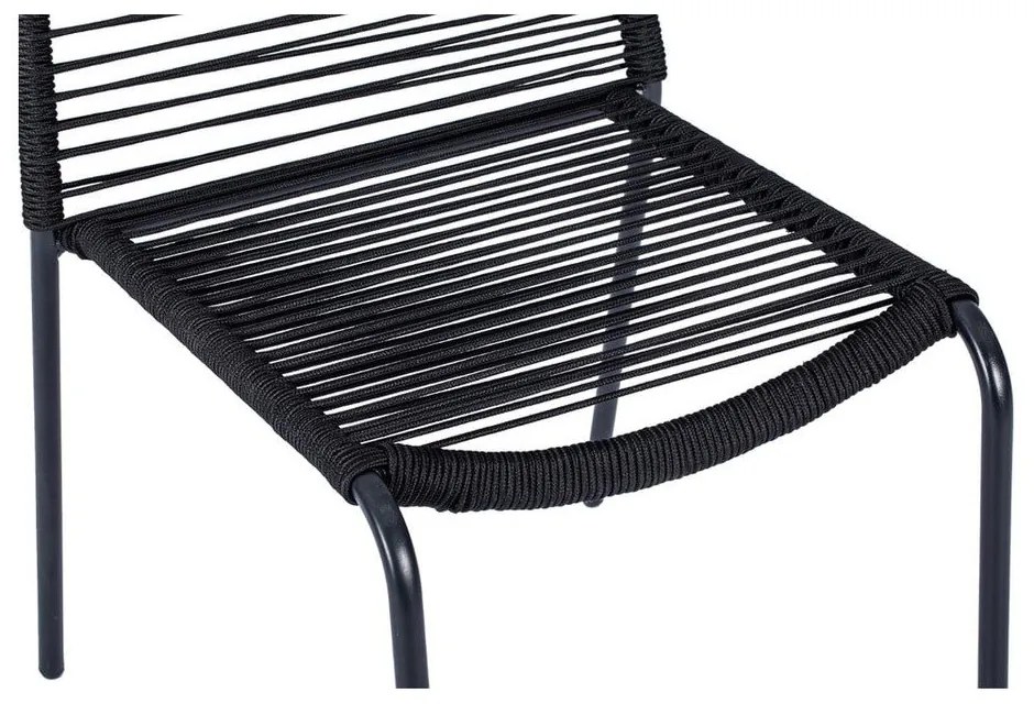 4 db fekete étkezőszék Kai és természetes asztal Thor - Bonami Essentials