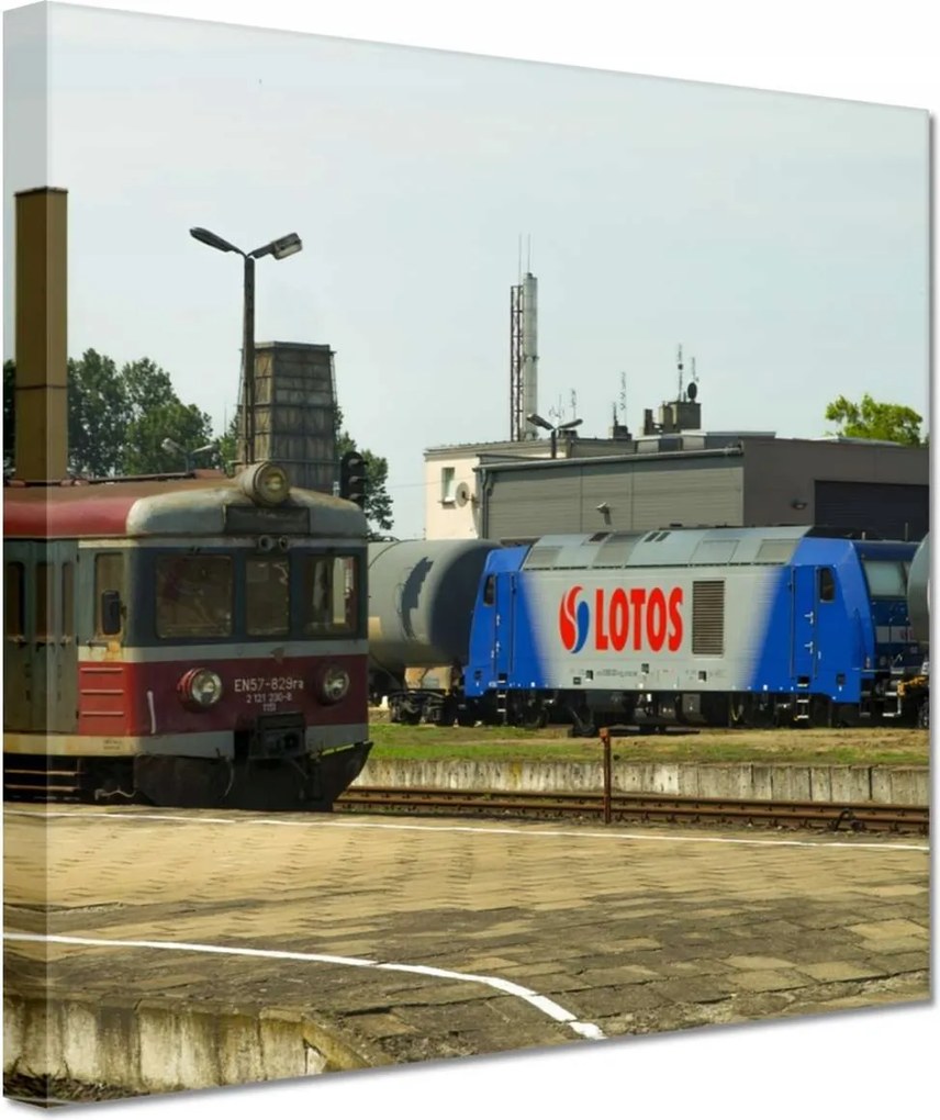 Festmények 20x20 Elektromos vonat Pkp