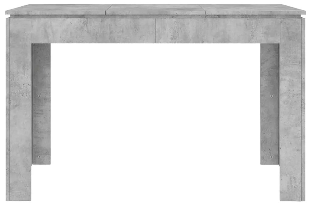 Betonszürke szerelt fa étkezőasztal 120 x 60 x 76 cm