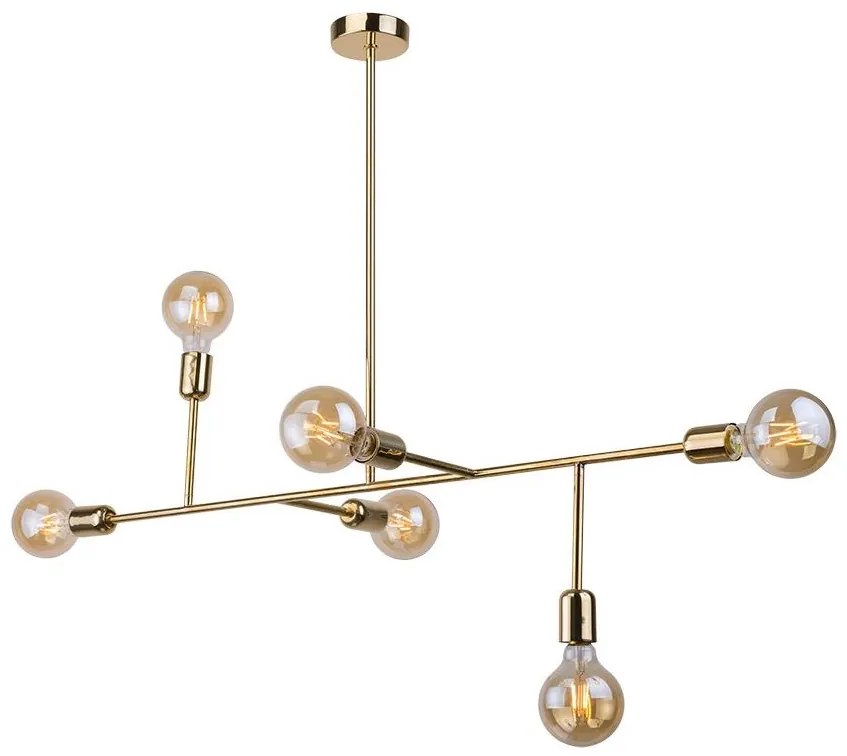 Amplex 8224 - Csillár rúdon DADIM 6xE27/10W/230V