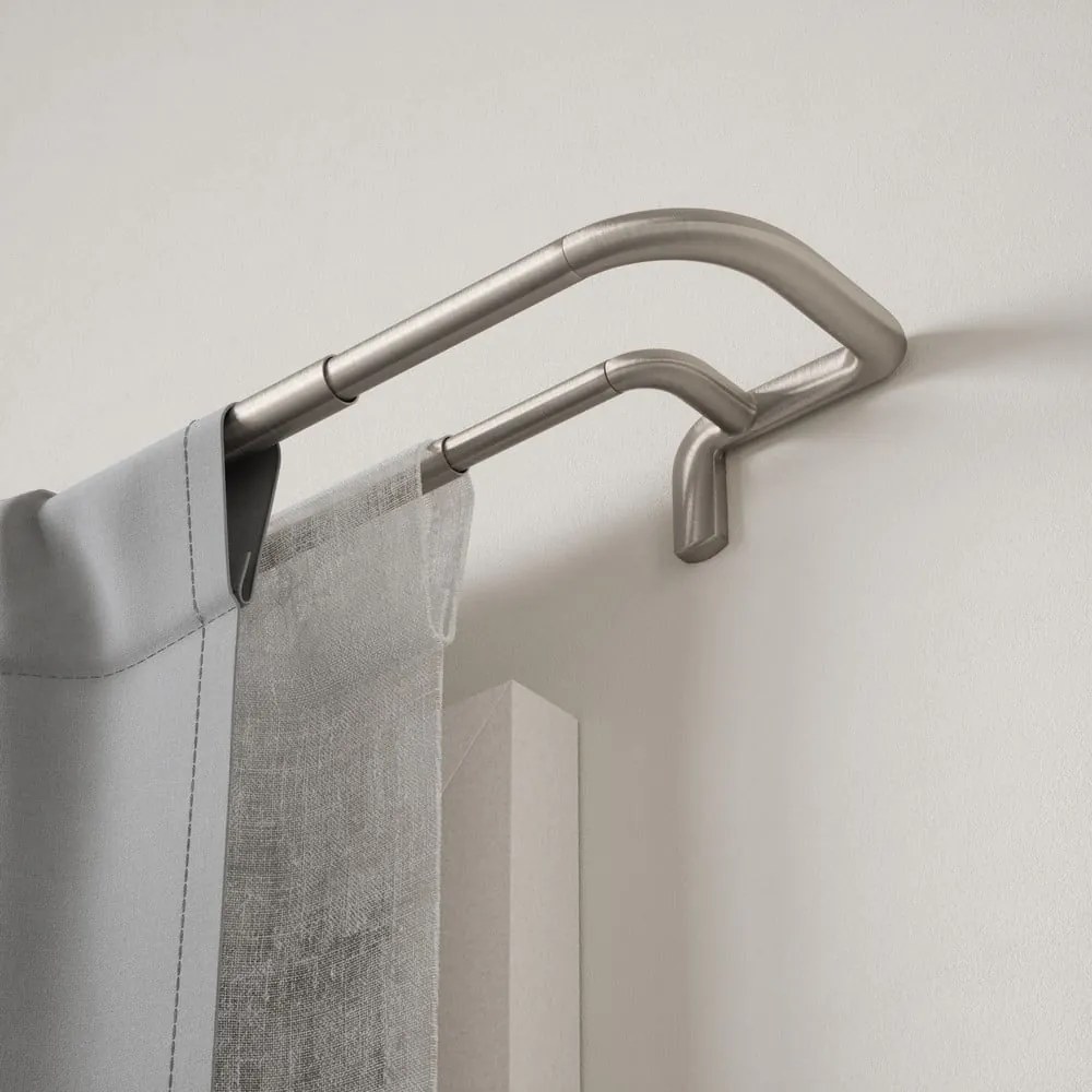 Acél bővíthető dupla függönykarnis 76 - 213 cm Twilight – Umbra