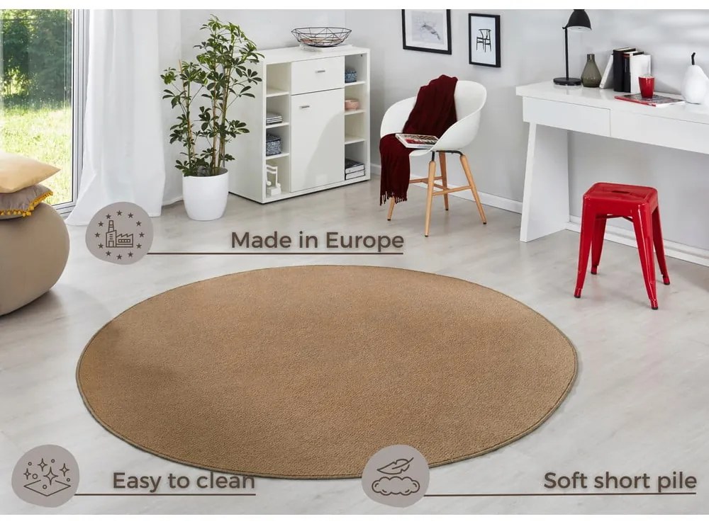 Barna kerek szőnyeg ø 200 cm Fancy – Hanse Home