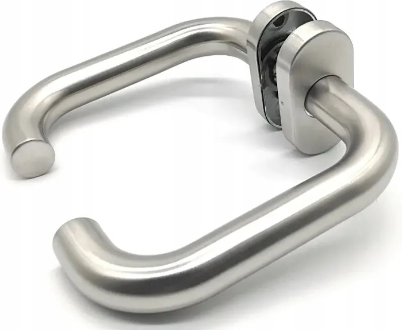 MiLone rozsdamentes acél ajtókilincs ovális kivitelben