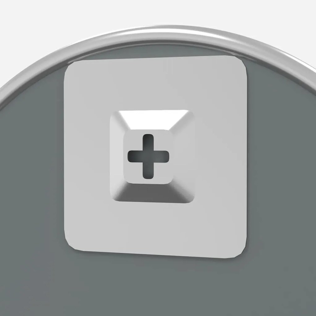 ezüstszínű falitükör Ø 30 cm Kerek