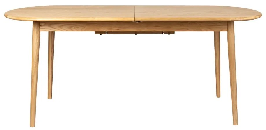 Bővíthető étkezőasztal tölgyfa dekoros asztallappal és hosszabbító asztallappal 90x180 cm Twist – Zuiver