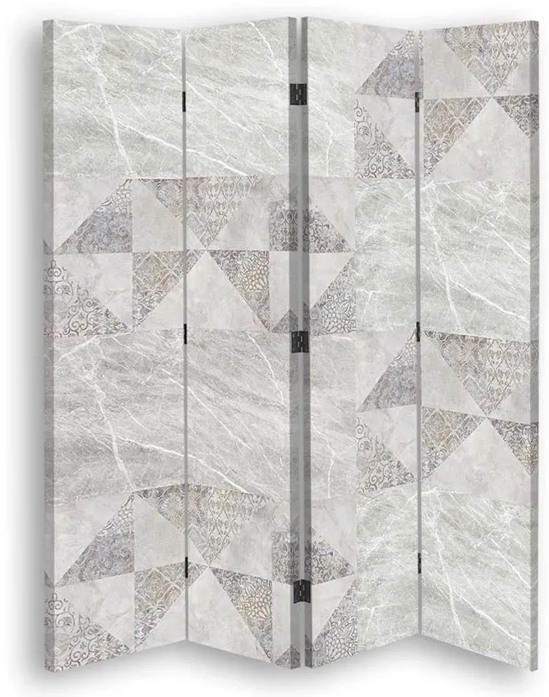 Gario Paraván Geometria és pasztell Méret: 145 x 170 cm, Kivitelezés: Klasszikus paraván