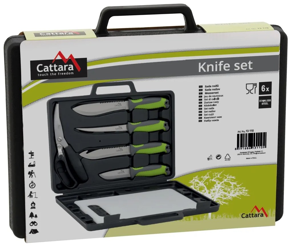 Cattara Grill kés szett, 6 db