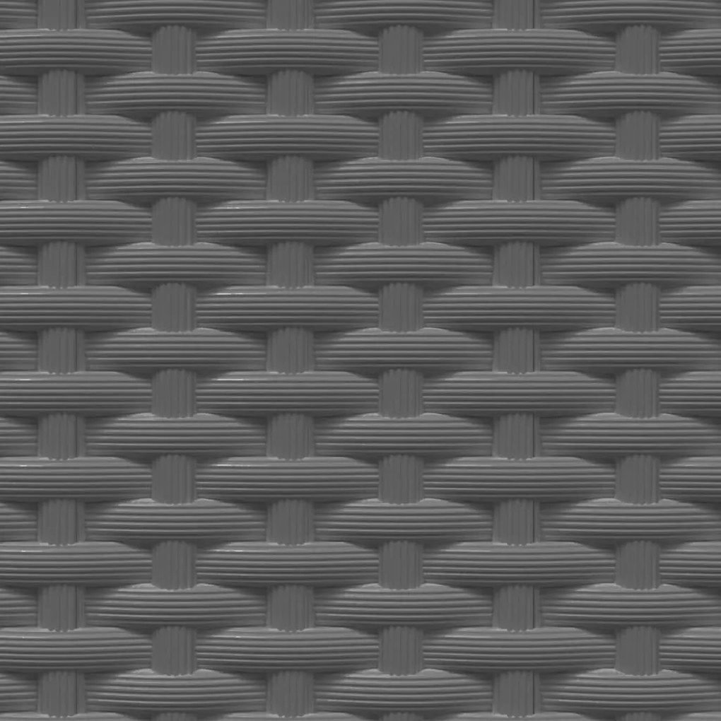 4 db fekete polipropilén növénytartó 30 x 30 x 37 cm
