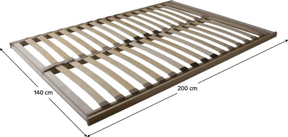 Nyitható ágyrács, 140x200, BASIC FLEX FRONT