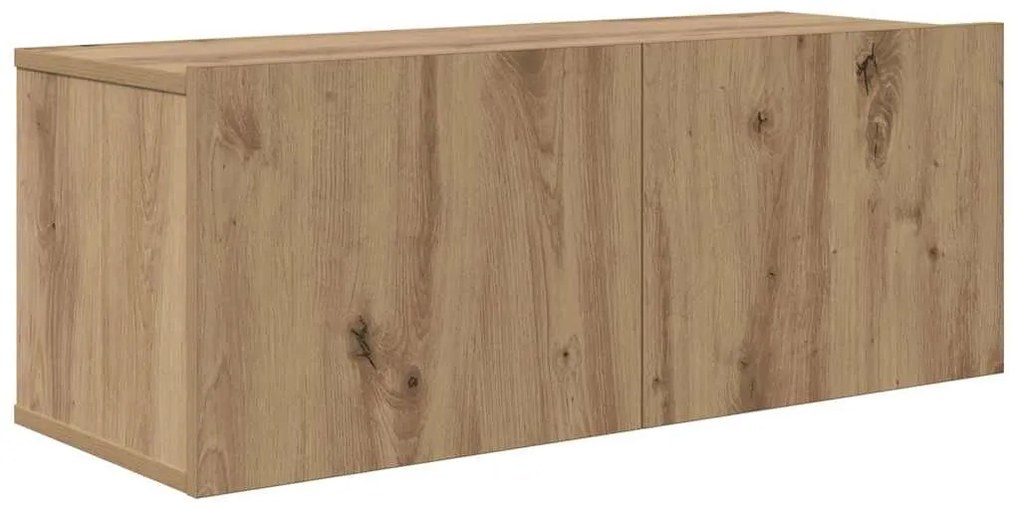 Fali TV Szekrény 4 pcs kézműves tölgy 200 x 30 x 30 cm