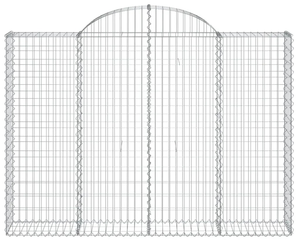 11 db íves horganyzott vas gabion kosár 200x30x140/160 cm