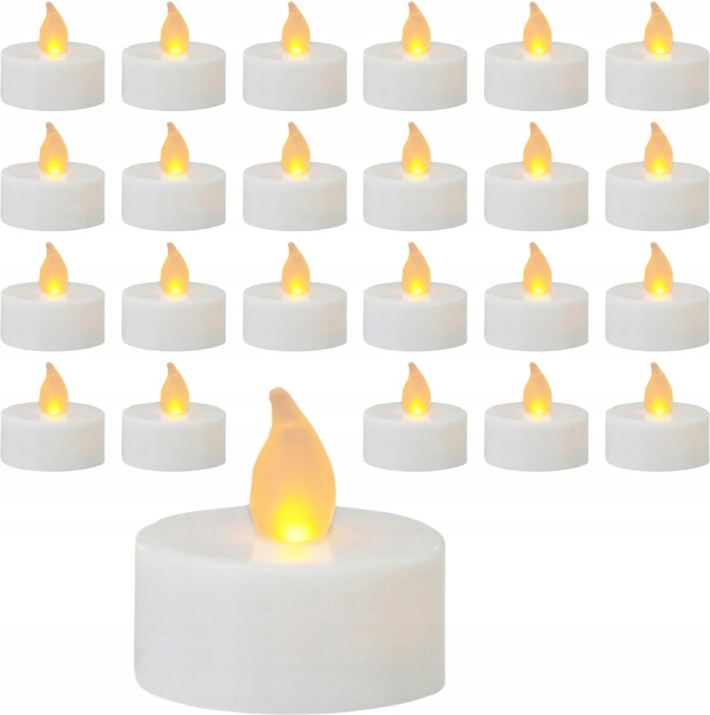 Teamécses Betét Led Lámpa Mécses Meleg Fény Elemes