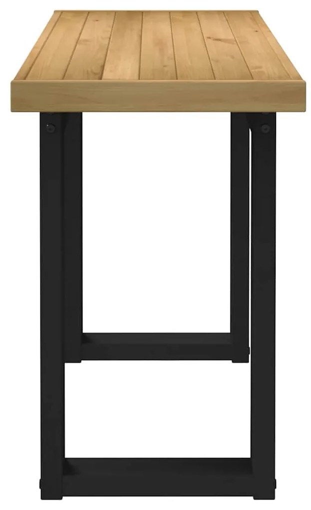 íróasztal NOAIN U alakú lábak 120x50x75 cm tömör fa fenyőfa