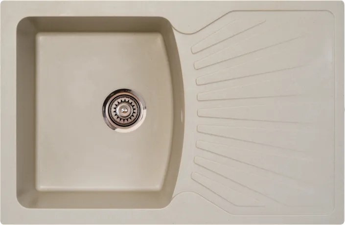 Quadro Plus Metalac Xgranit Gránit Mosogatótálca - Extra mély, Csepegtetőtálcás, Pezsgő