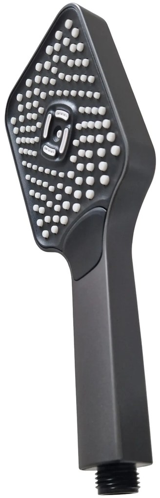 Caldo Freddo Blackspirit zuhanyszett - 3 funkciós zuhanyfejjel - GUNMETAL - szürke