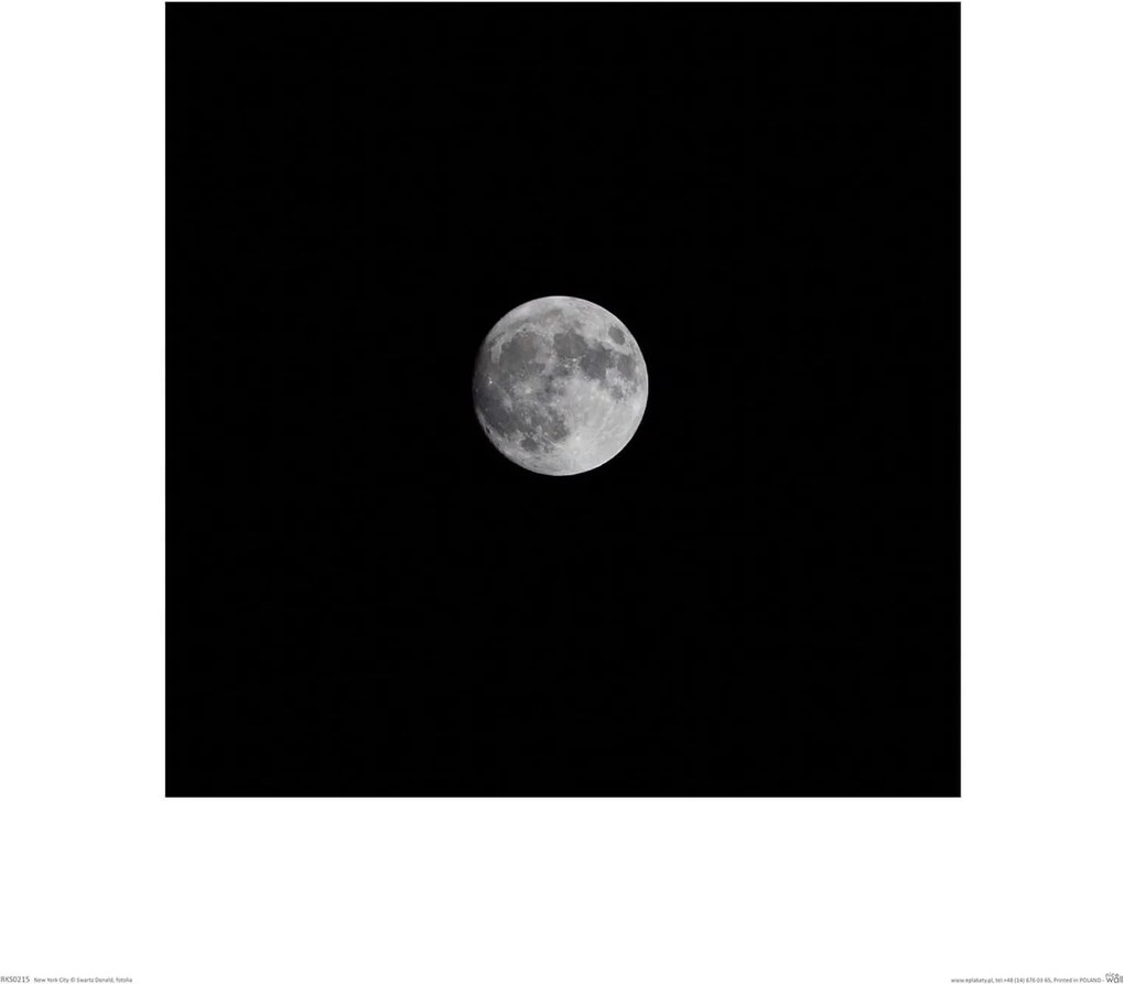 Poszter 40x40 cm telihold poszter hálószoba