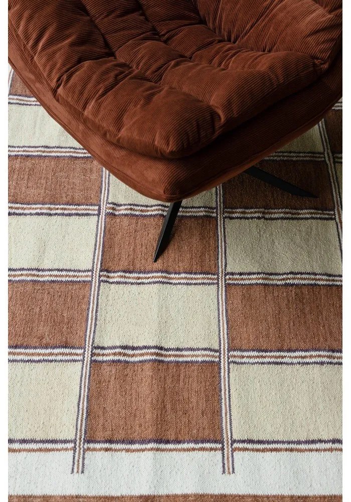 Terrakotta színű pamut szőnyeg 200x300 cm Gambit – Dutchbone