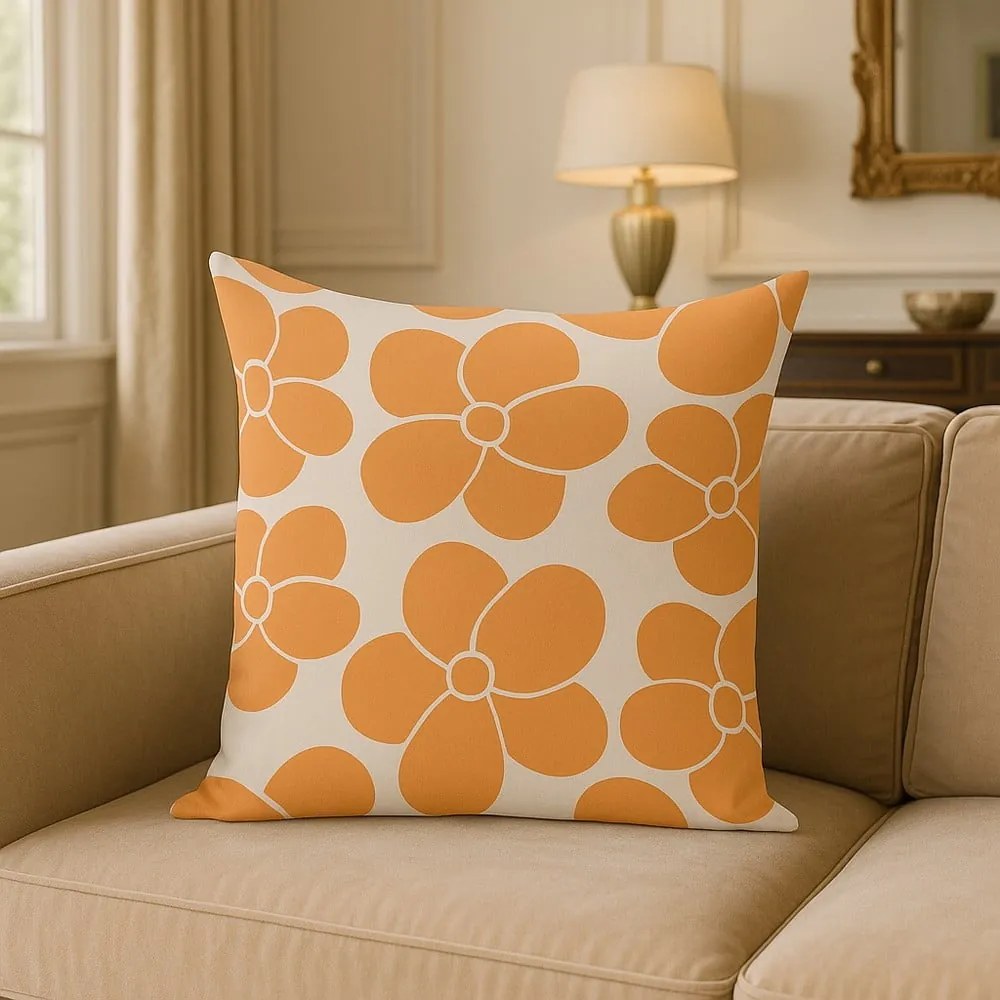 Párnahuzat 43x43 cm Orange Meadow – Mila Home