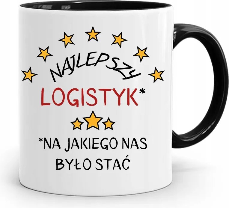 Logisztikai Bögre Fekete Születésnapi Ajándék fényképes nyomtatással