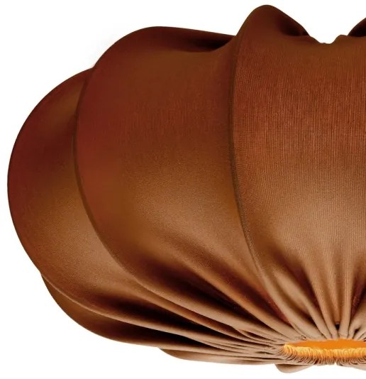 Kábellel függesztett csillár CAFEE 1xE27/40W/230V Ø 52 cm barna