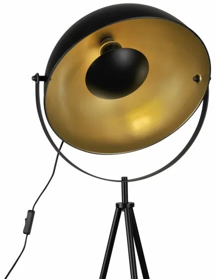 Állólámpa MATYLDA 1xE27/20W/230V fekete/arany