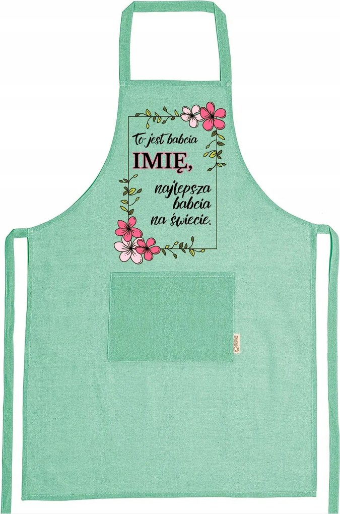 Újrahasznosított Pamut Kötény Öko Ajándék Nagymama Nap Nagymama