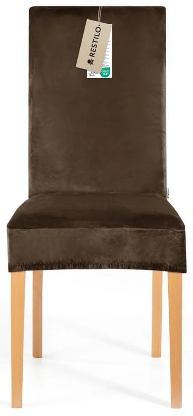 Barna gumis szék huzat szett 4 db-os 48 cm Sento – Restilo
