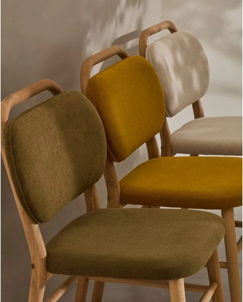 Khaki étkezőszék szett 2 db-os Helda – Kave Home