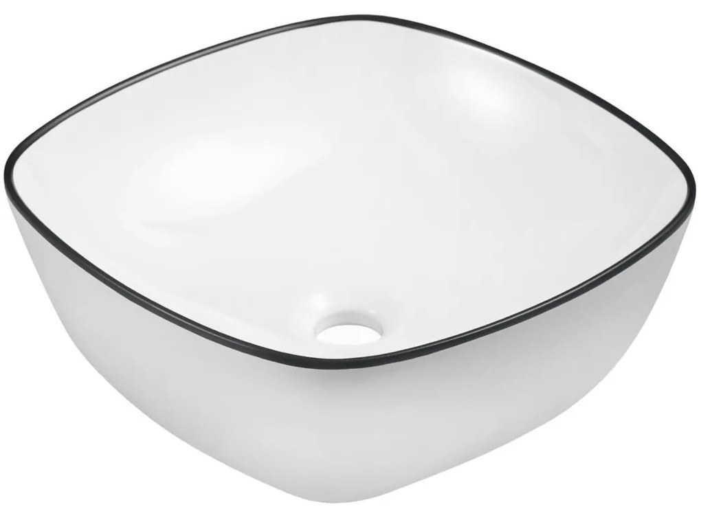 KR-650 WH/BL kerámia design mosdó