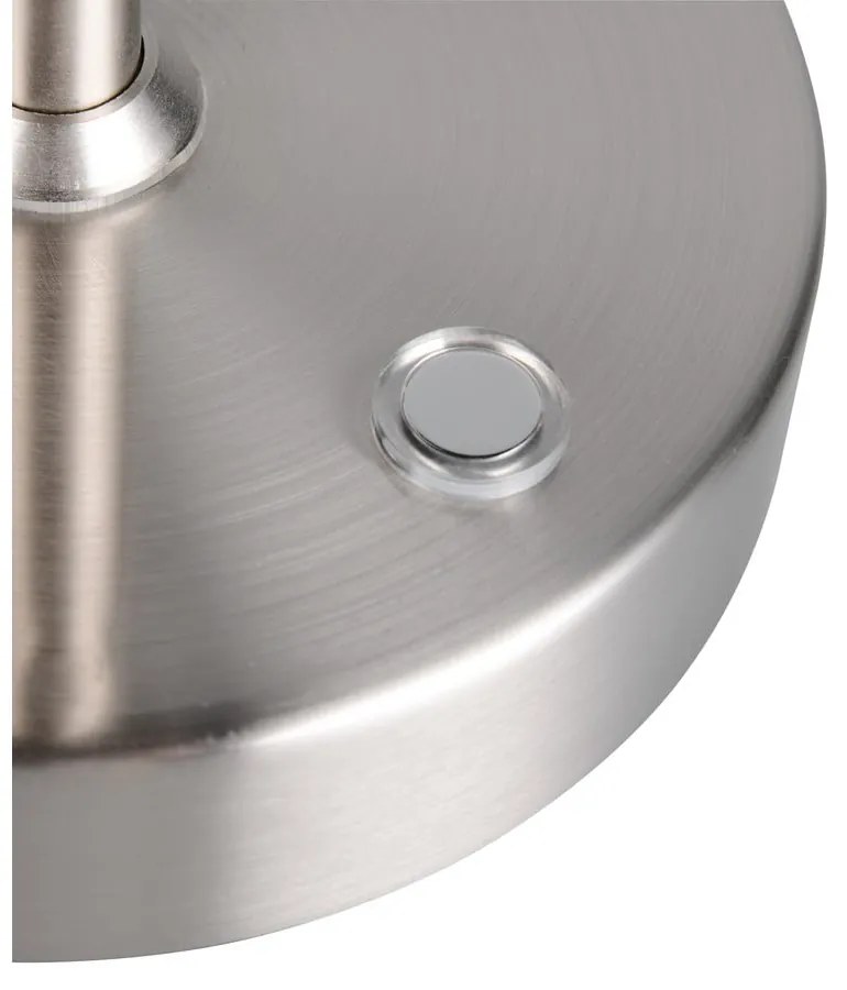 Ezüstszínű LED asztali lámpa (magasság 45 cm) Moreno – Trio