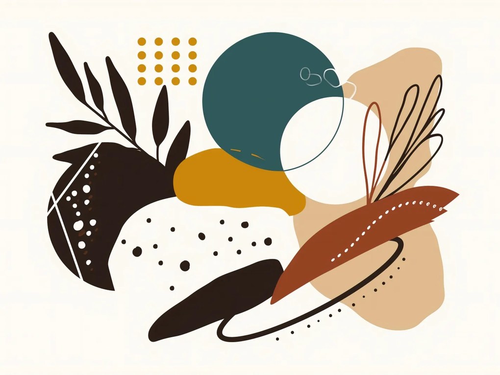 Poszter 80x60cm Virágos kaleidoszkóp