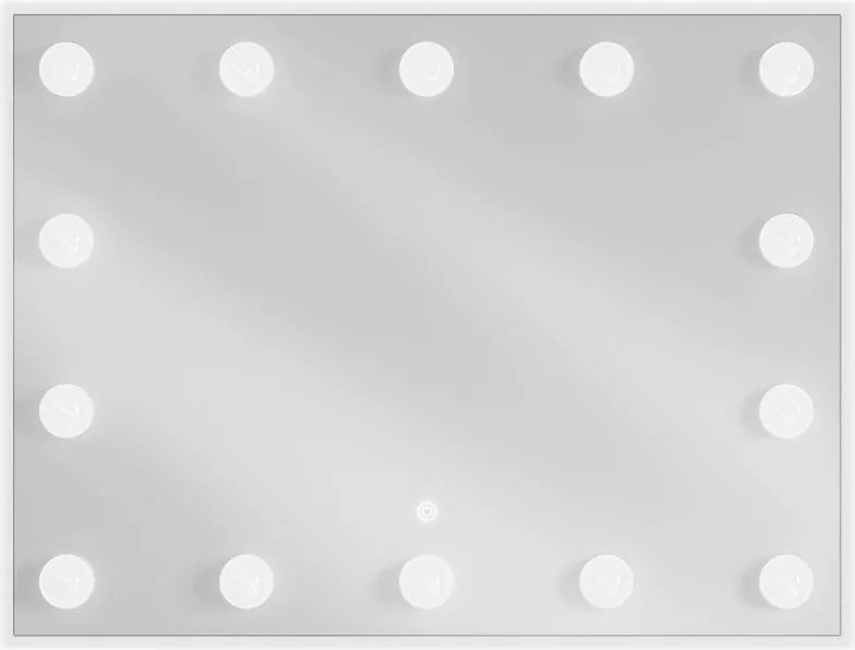 Mexen Dona LED világítású fürdőszobai tükör 80 x 60 cm, LED 6000K, páramentes - 9818-080-060-611-00