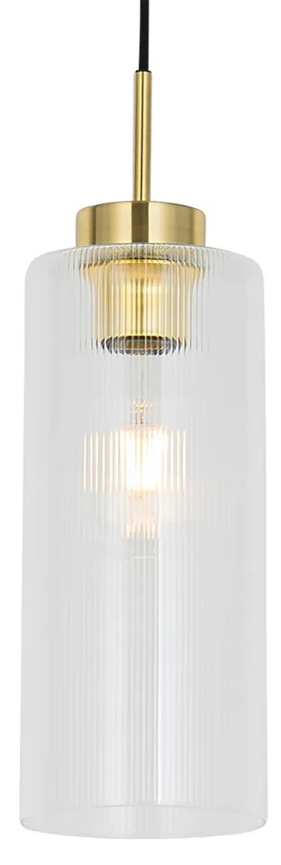 Art Deco lógólámpa arany üveggel - Laura