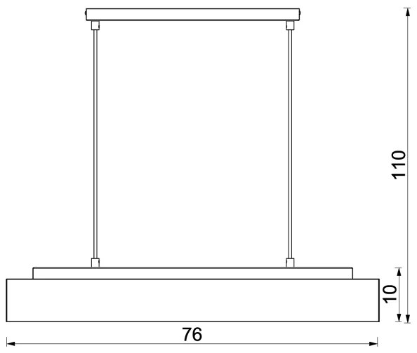 Csillár zsinóron MAISON 4xGU10/8W/230V barna/tölgy