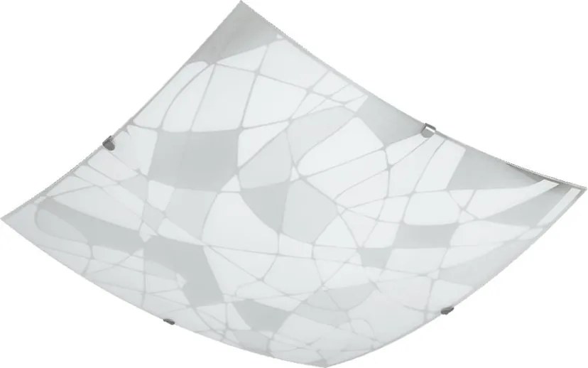 PREZENT 45115 FERRATA Ufo Lámpa Fehér, Matt Fehér, Króm E27 IP20