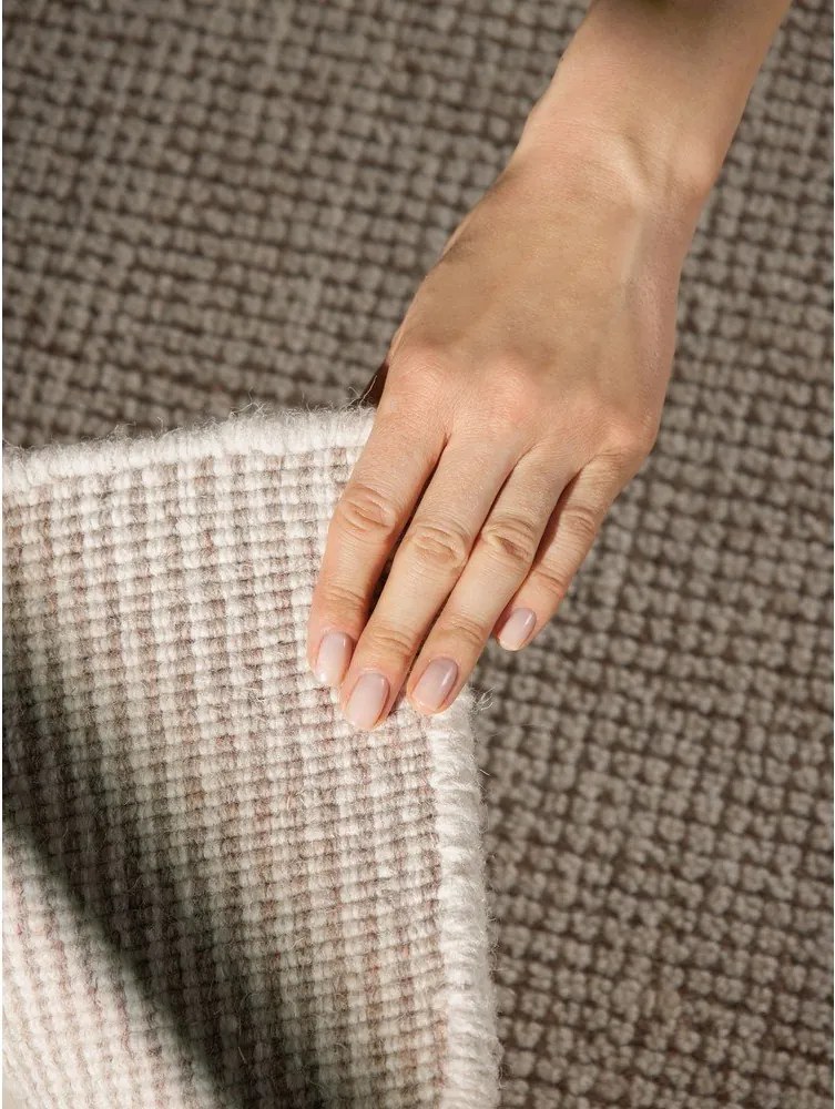 Krémszínű kézi szövésű gyapjú szőnyeg 120x170 cm Greenwich – Ted Baker