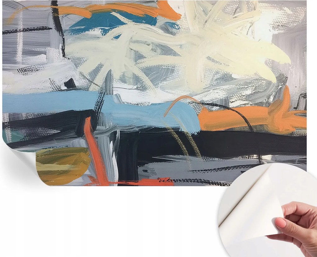 Prémium öntapadós fali fotótapéta Színes absztrakt 416x254 cm