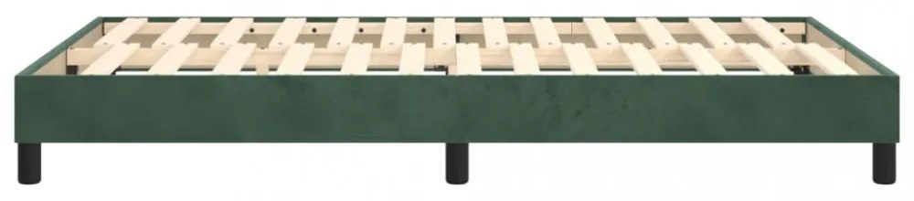 sötétzöld bársony rugós ágykeret 120 x 200 cm