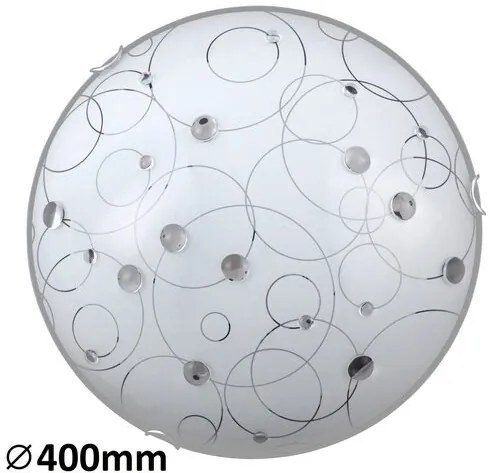 RÁBALUX 1862 JOLLY Ufo Lámpa Fehér Mintás E27 IP20