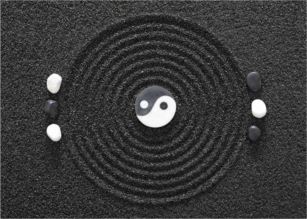 Kép - Yin és Yang (üvegen) (70x50 cm)